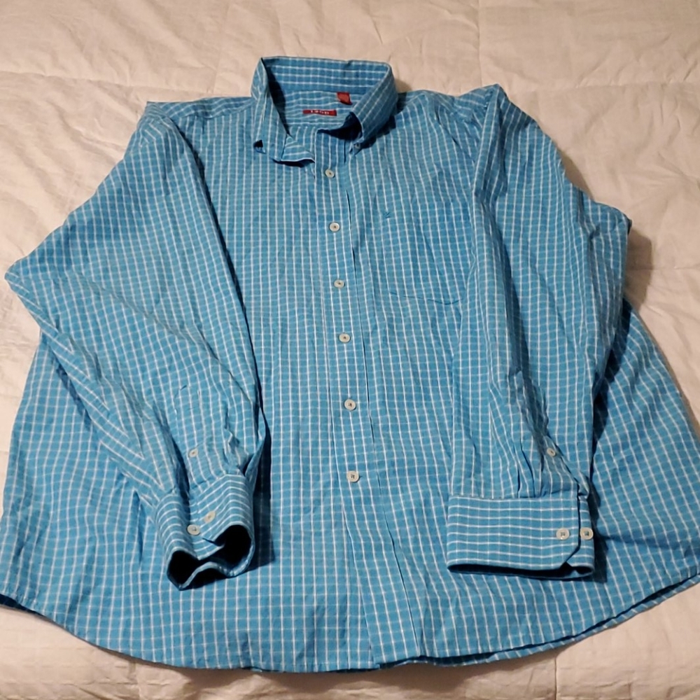Mens Izod long sleeve button up